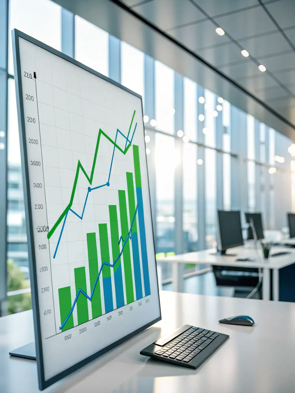 A graph showing positive investment growth, highlighting OrderandDrive's expertise in real estate investment opportunities.