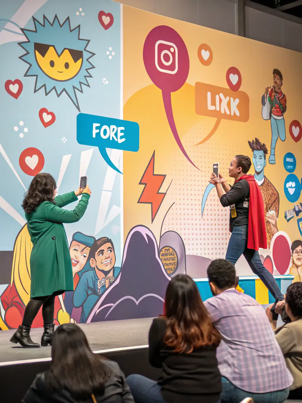 A visually engaging image of a social media campaign with high engagement metrics, showcasing OrderandDrive's digital marketing expertise and ability to drive online traffic and conversions.